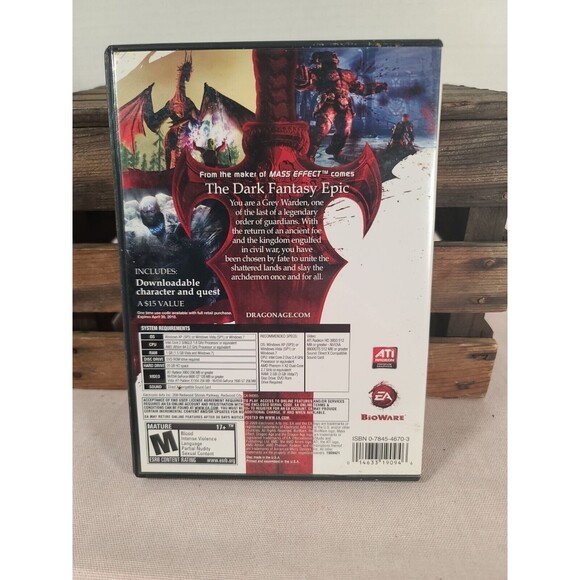 PC GAME Dragon Age: Origins (PC DVD-ROM, 2009) Game Complete with Manual Tested - Picture 2 of 4